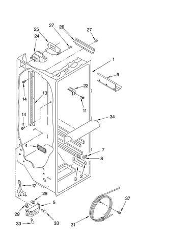 Refrigerator liner parts