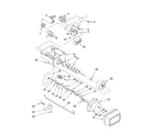 KitchenAid KSCS25FKBT01 motor and ice container parts diagram