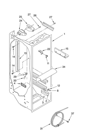 Refrigerator liner parts