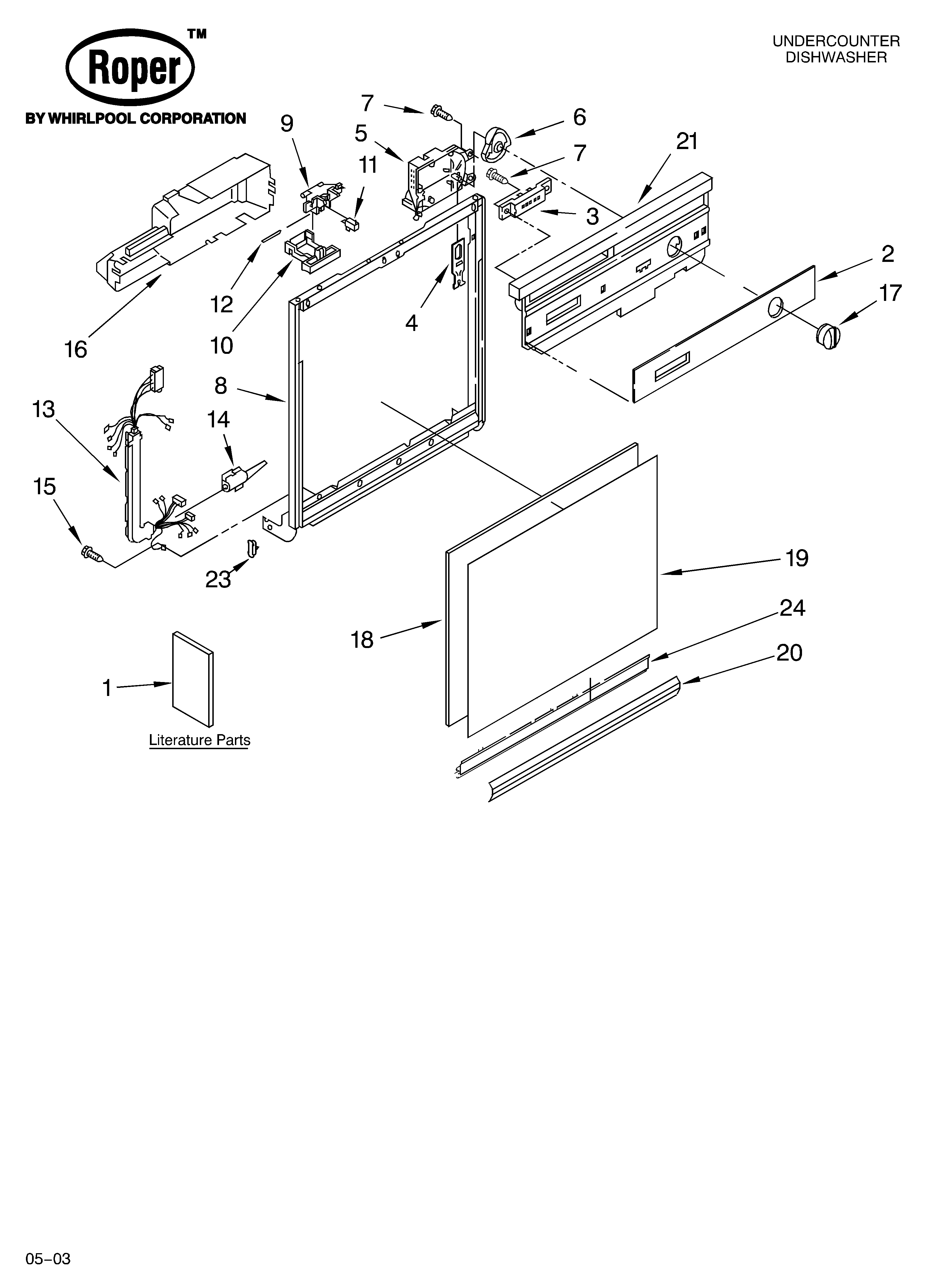 Frame and console parts
