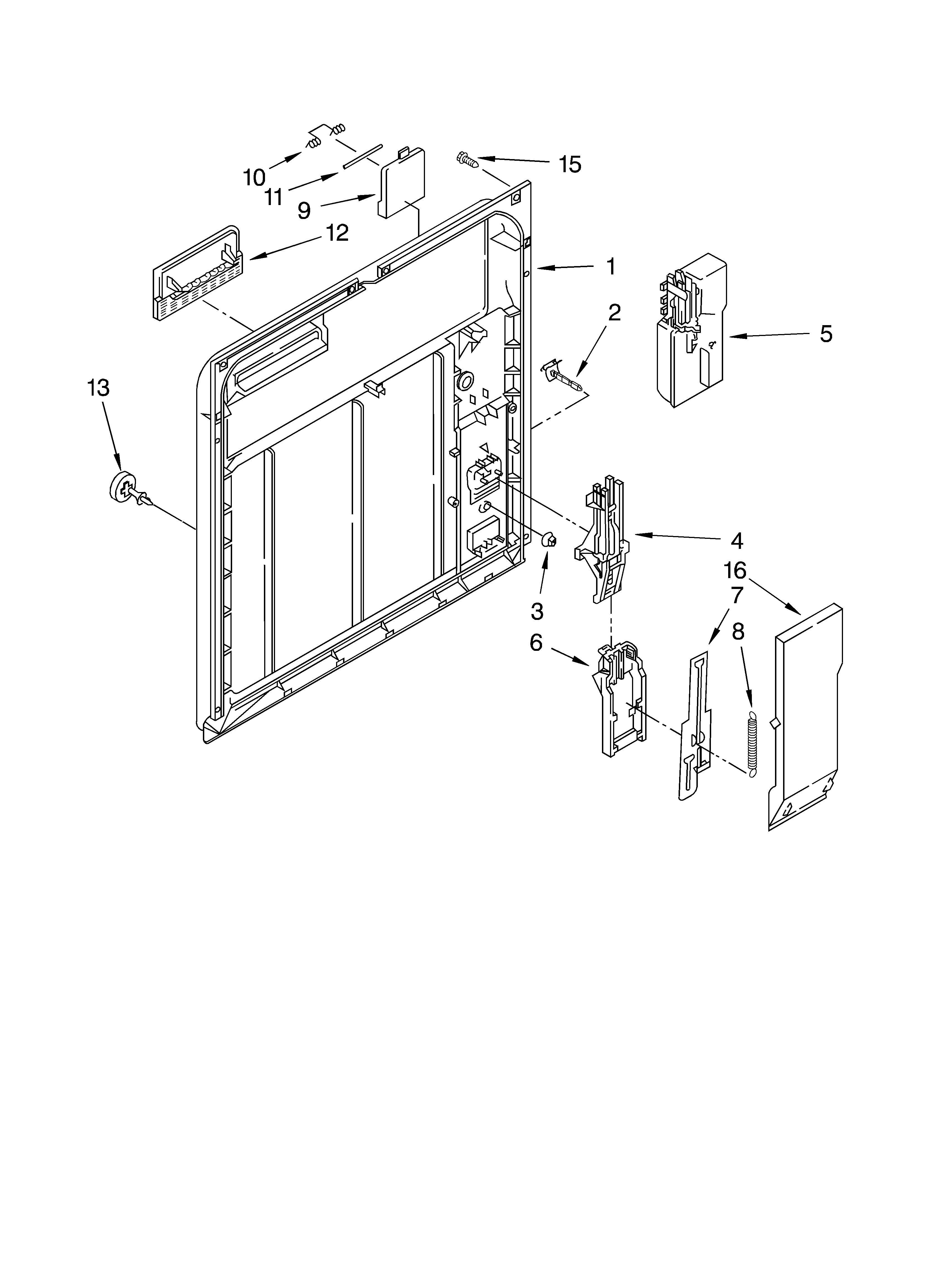 Inner door parts