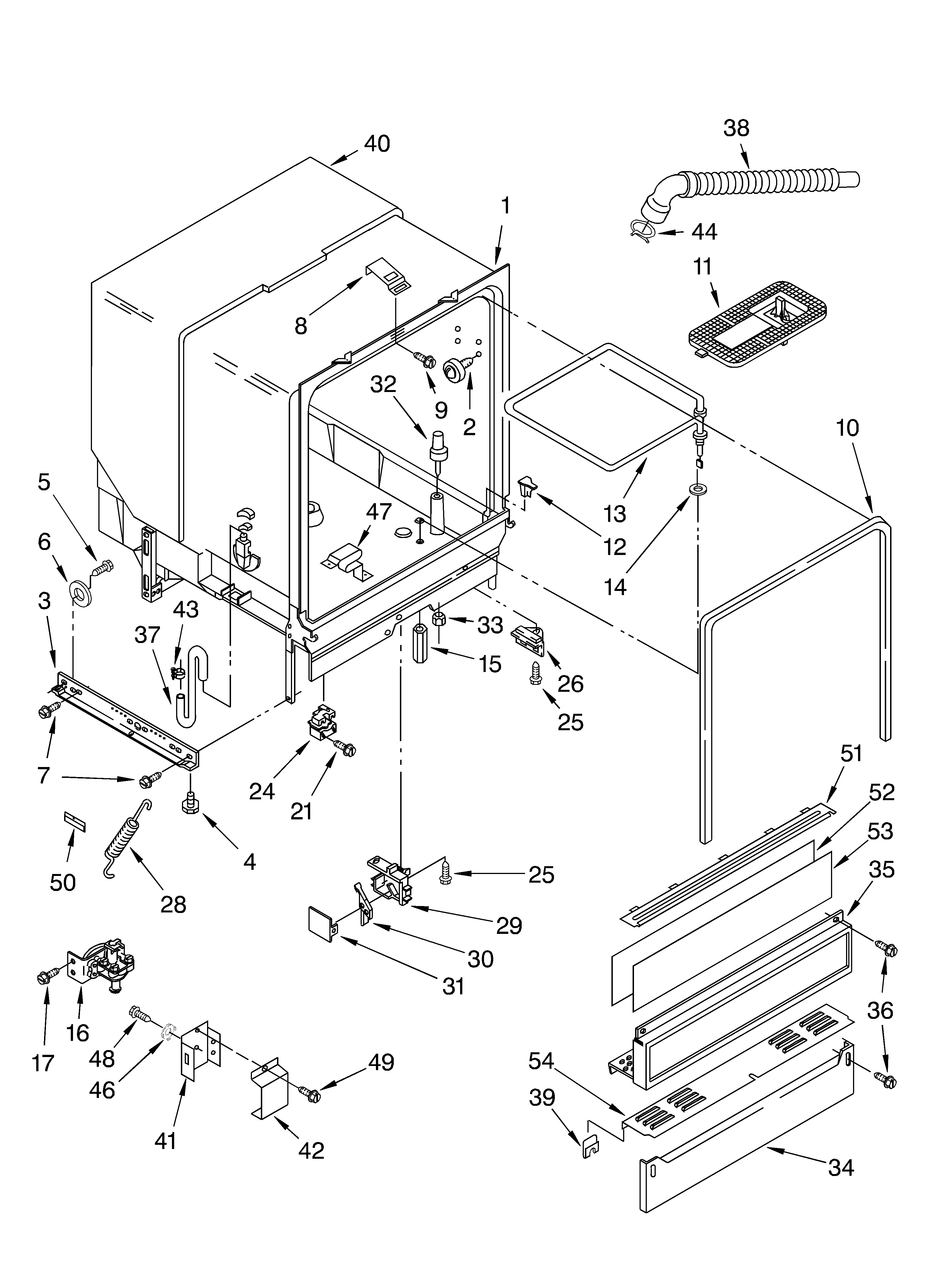 Tub assembly parts