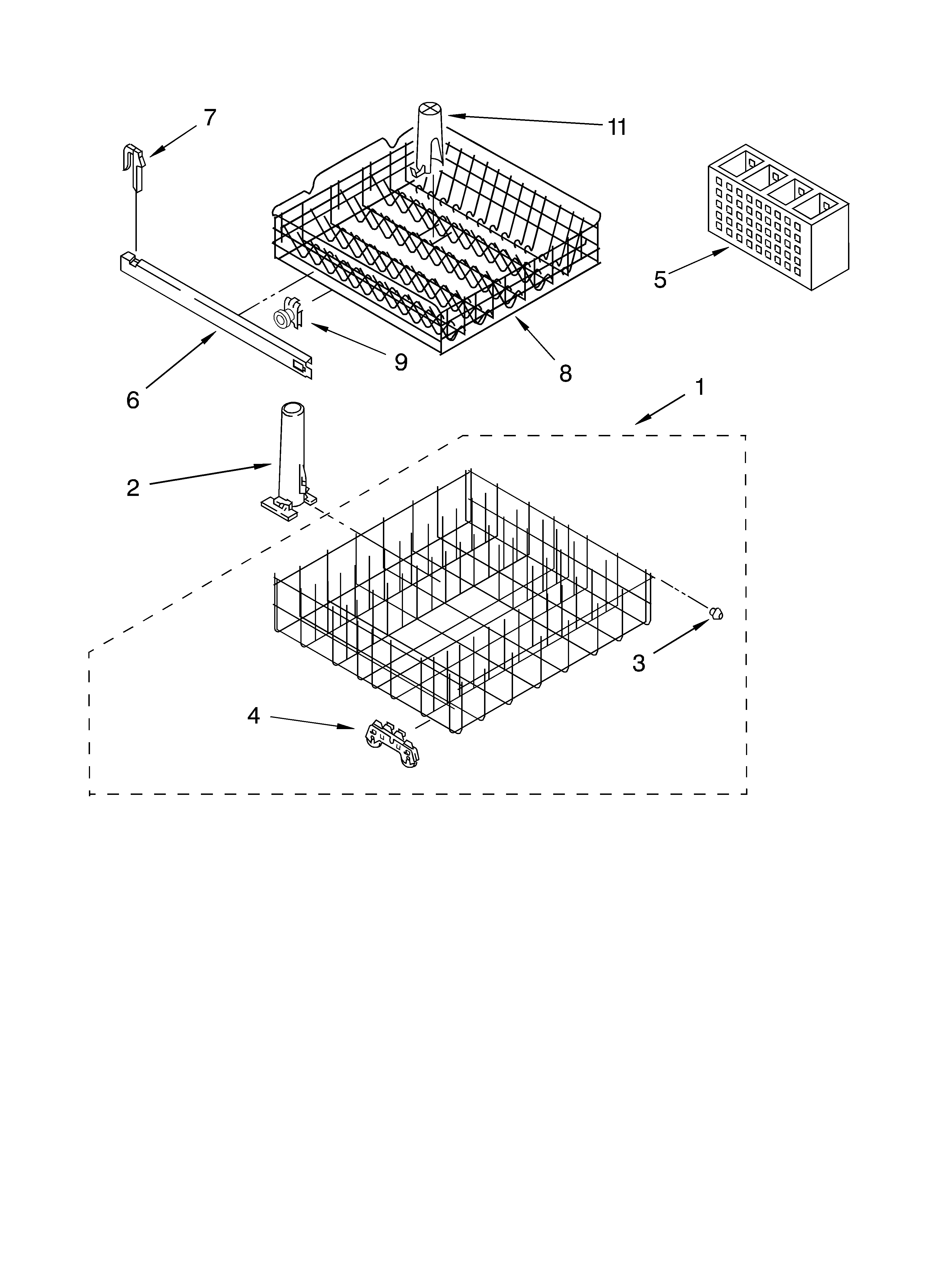 Dishrack parts