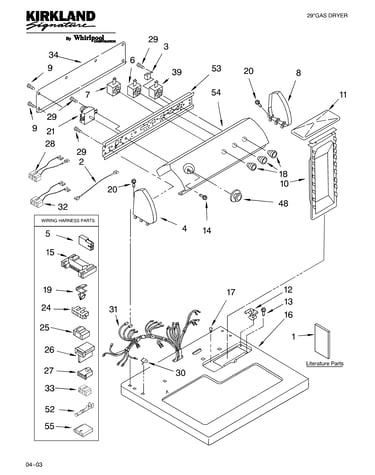 Top and console parts - optional parts (not includ