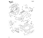 Whirlpool 7MGVW9959KL3 top and lid parts diagram