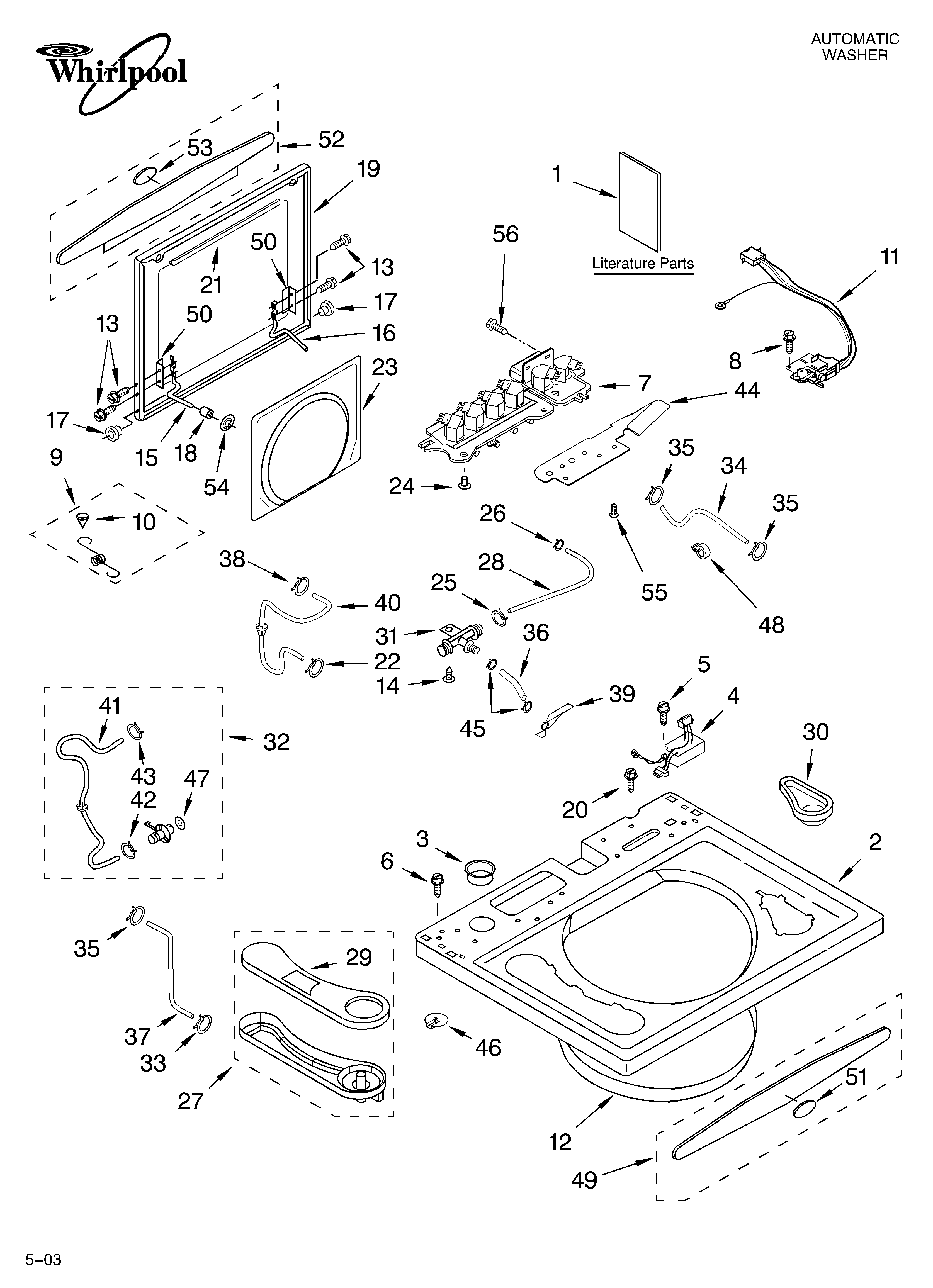 Top and lid parts