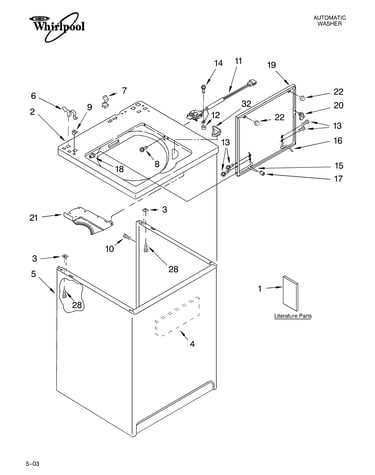 Top and cabinet parts