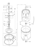 Agitator, basket and tub parts