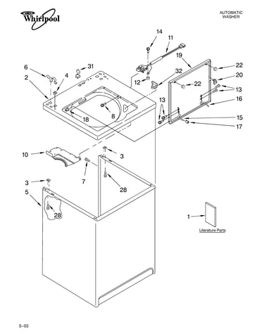 Top and cabinet parts