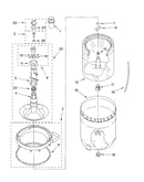 Agitator, basket and tub parts
