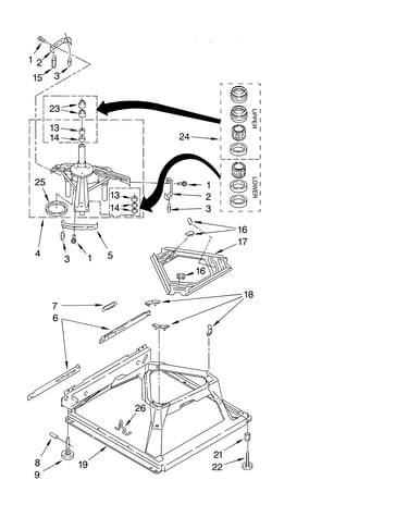 Machine base parts