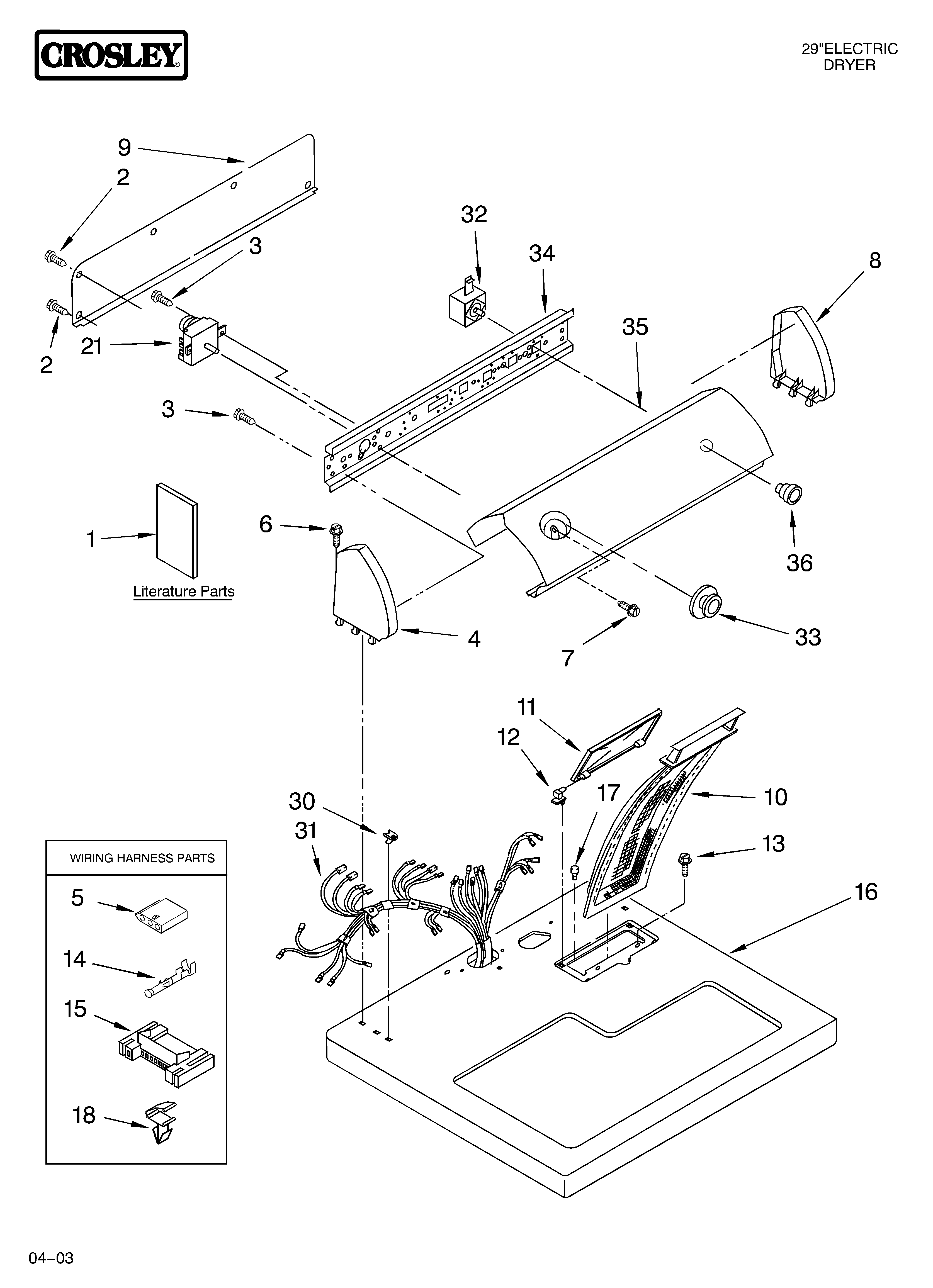 Top and console parts optional parts (not included