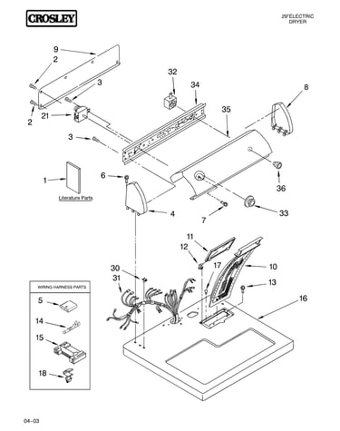 Top and console parts optional parts (not included