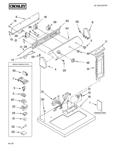 Top and console parts