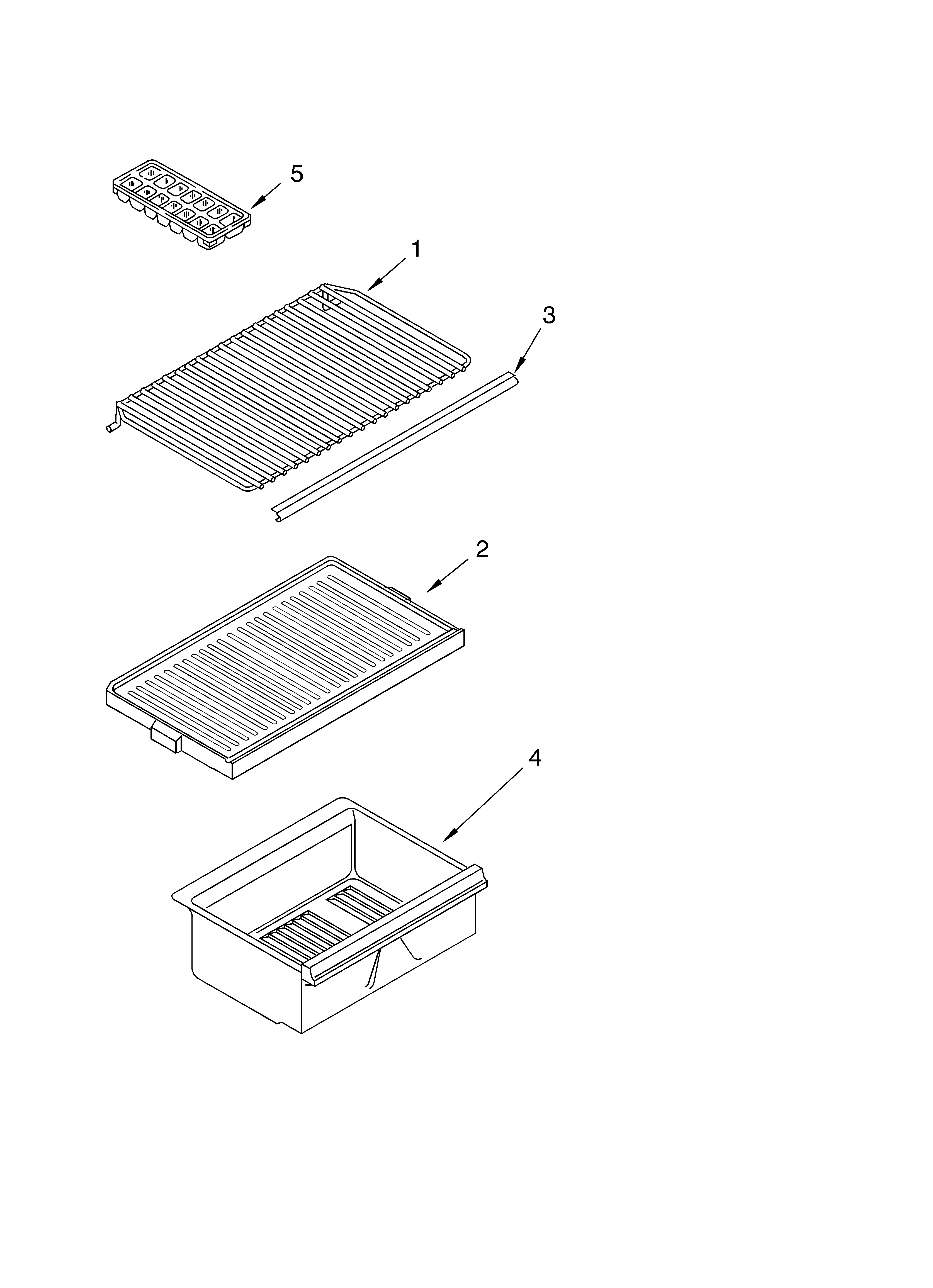 SHELF PARTS, OPTIONAL PARTS (NOT INCLUDED)