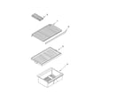 Whirlpool ET2WTKXLT00 shelf parts, optional parts (not included) diagram