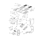 Whirlpool GH9185XLT1 interior and ventilation parts diagram