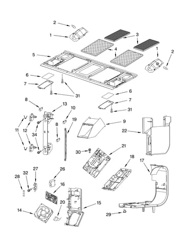 Interior and ventilation parts