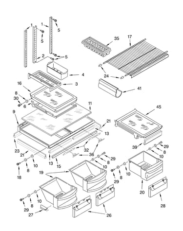 Shelf parts