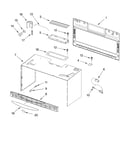 Cabinet and installation parts