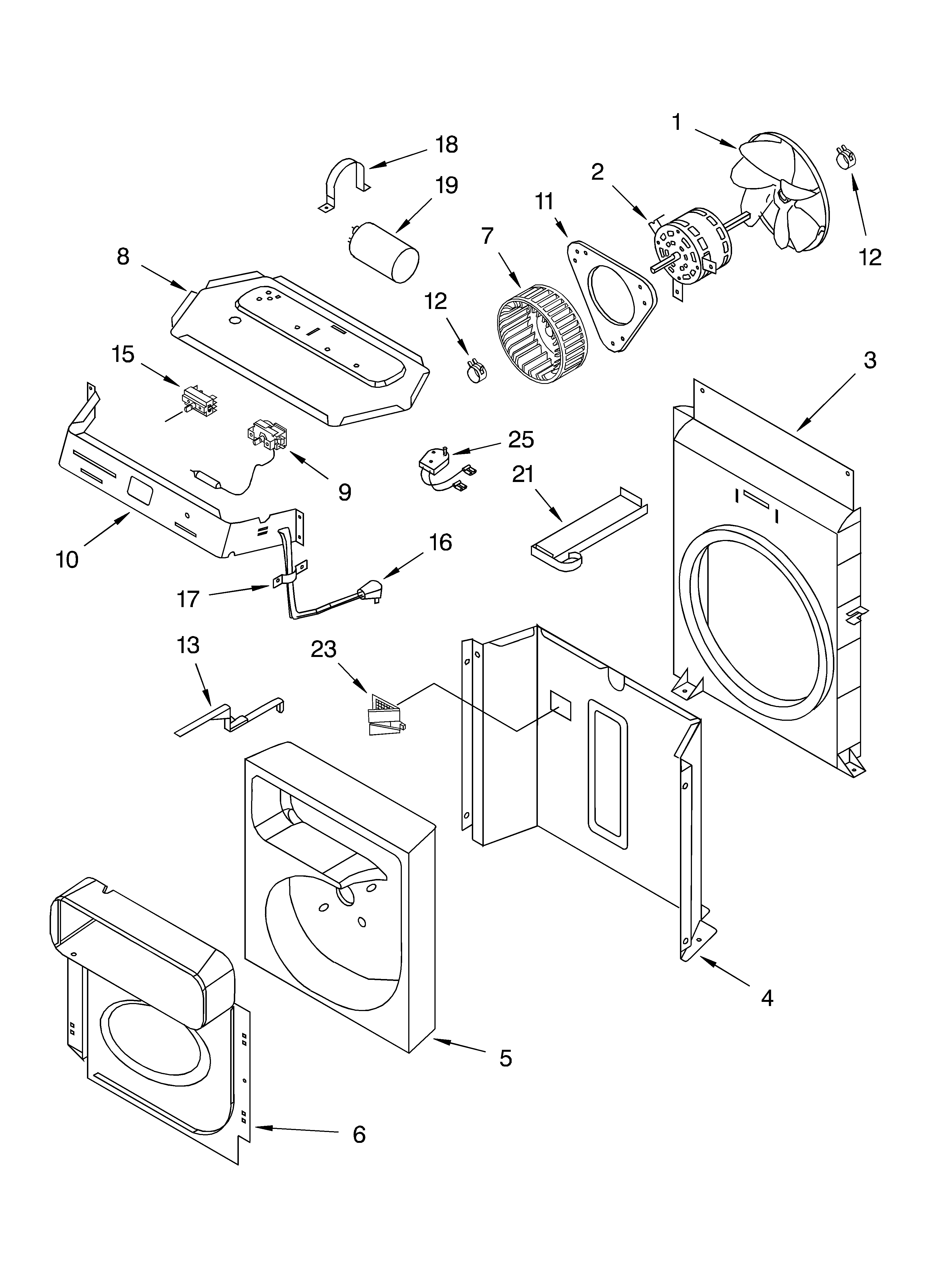 Air flow and control parts