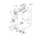 Whirlpool ED5YHEXMT00 icemaker parts, parts not illustrated diagram