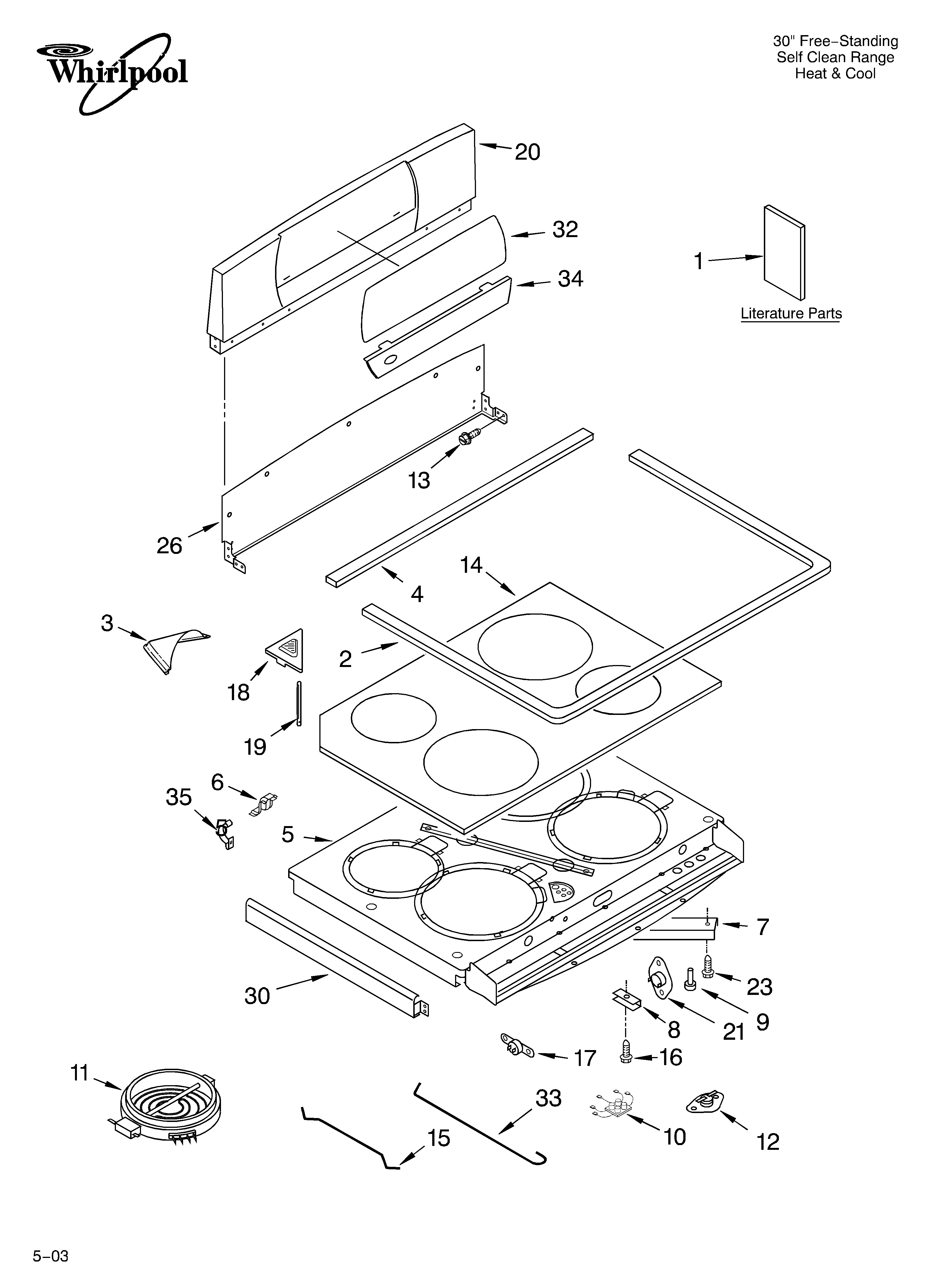 Cooktop parts