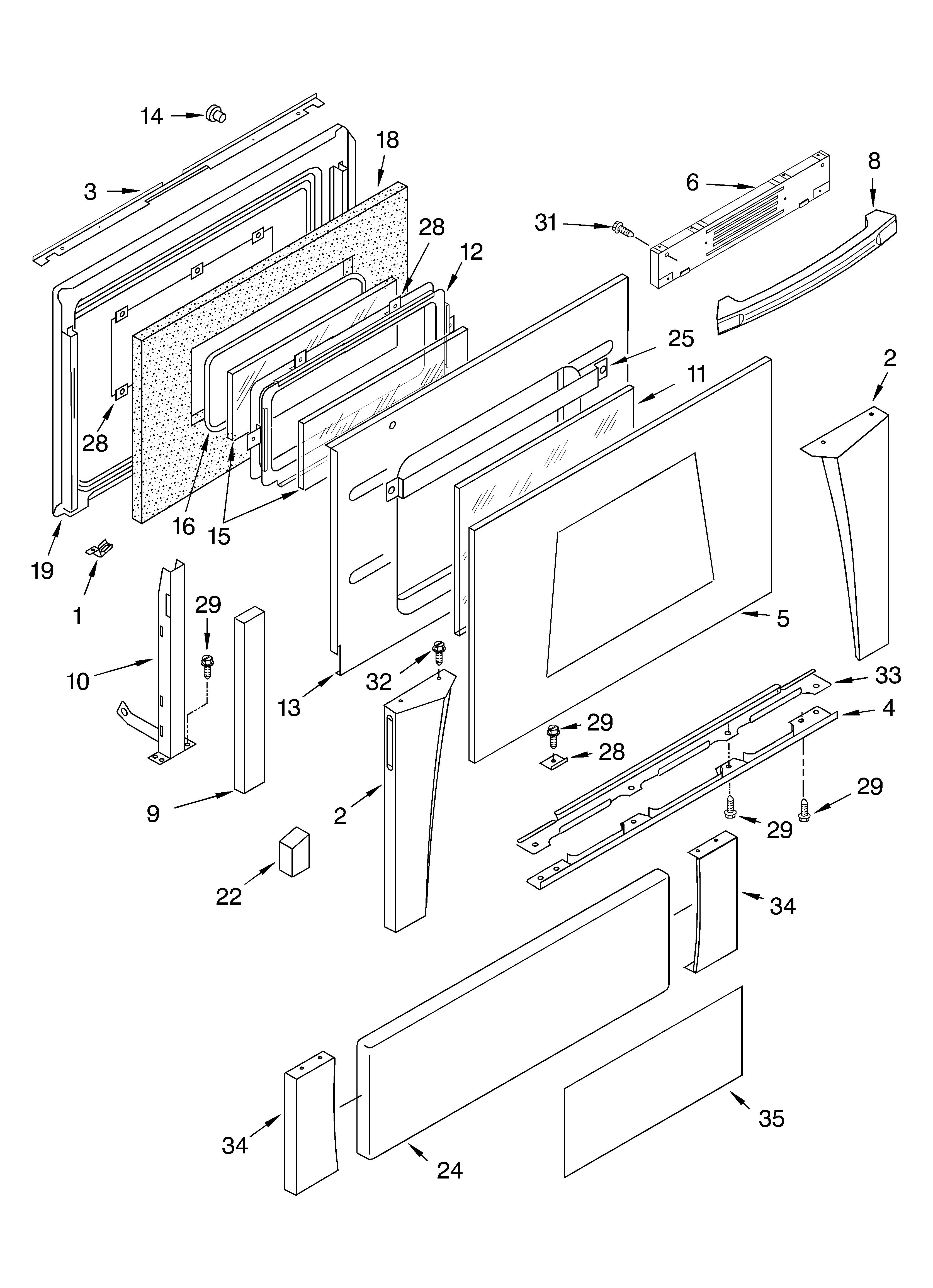 Door and drawer parts