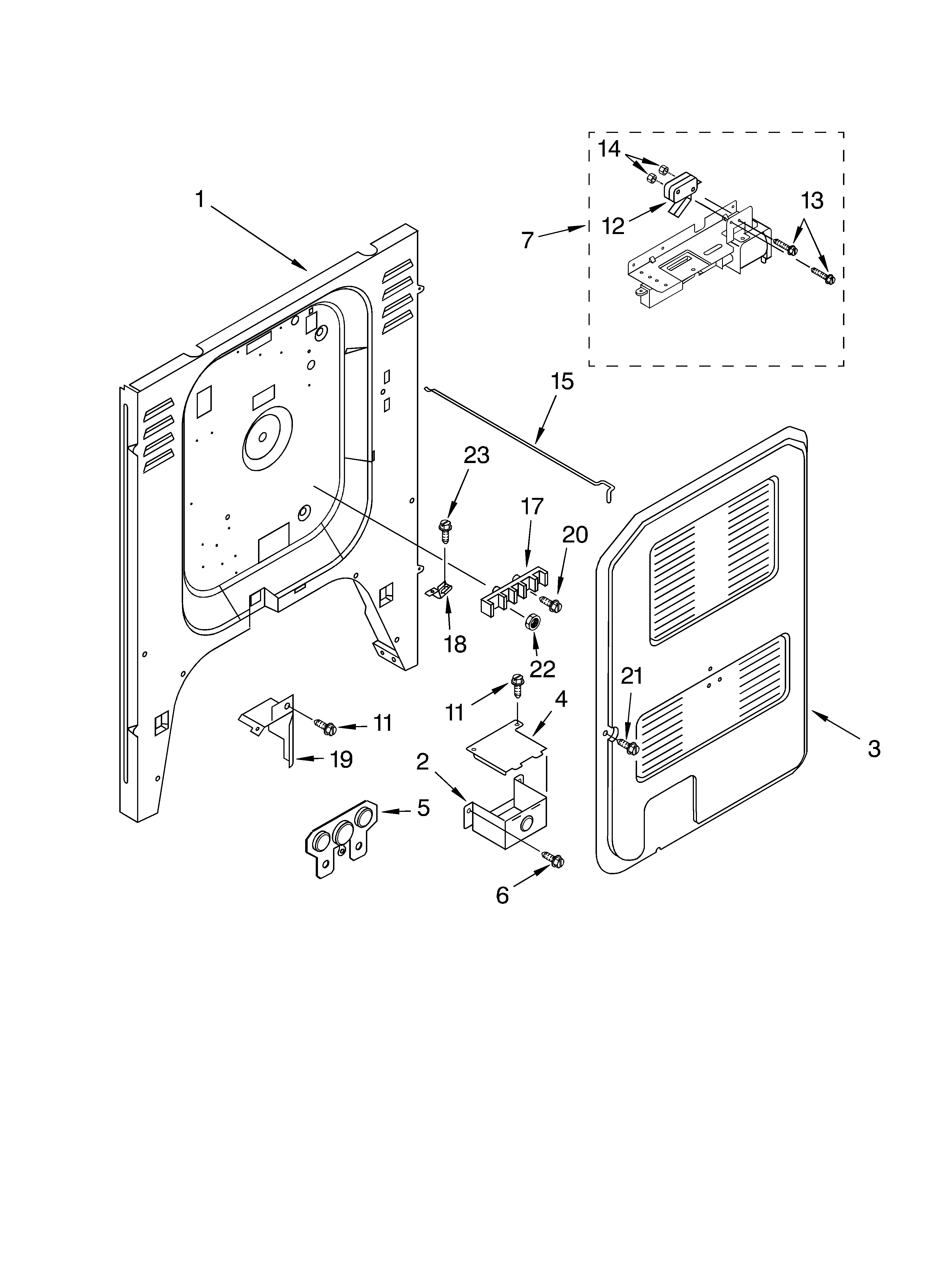 Rear chassis parts