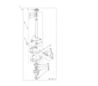 Whirlpool LSQ9620LW1 brake and drive tube parts diagram
