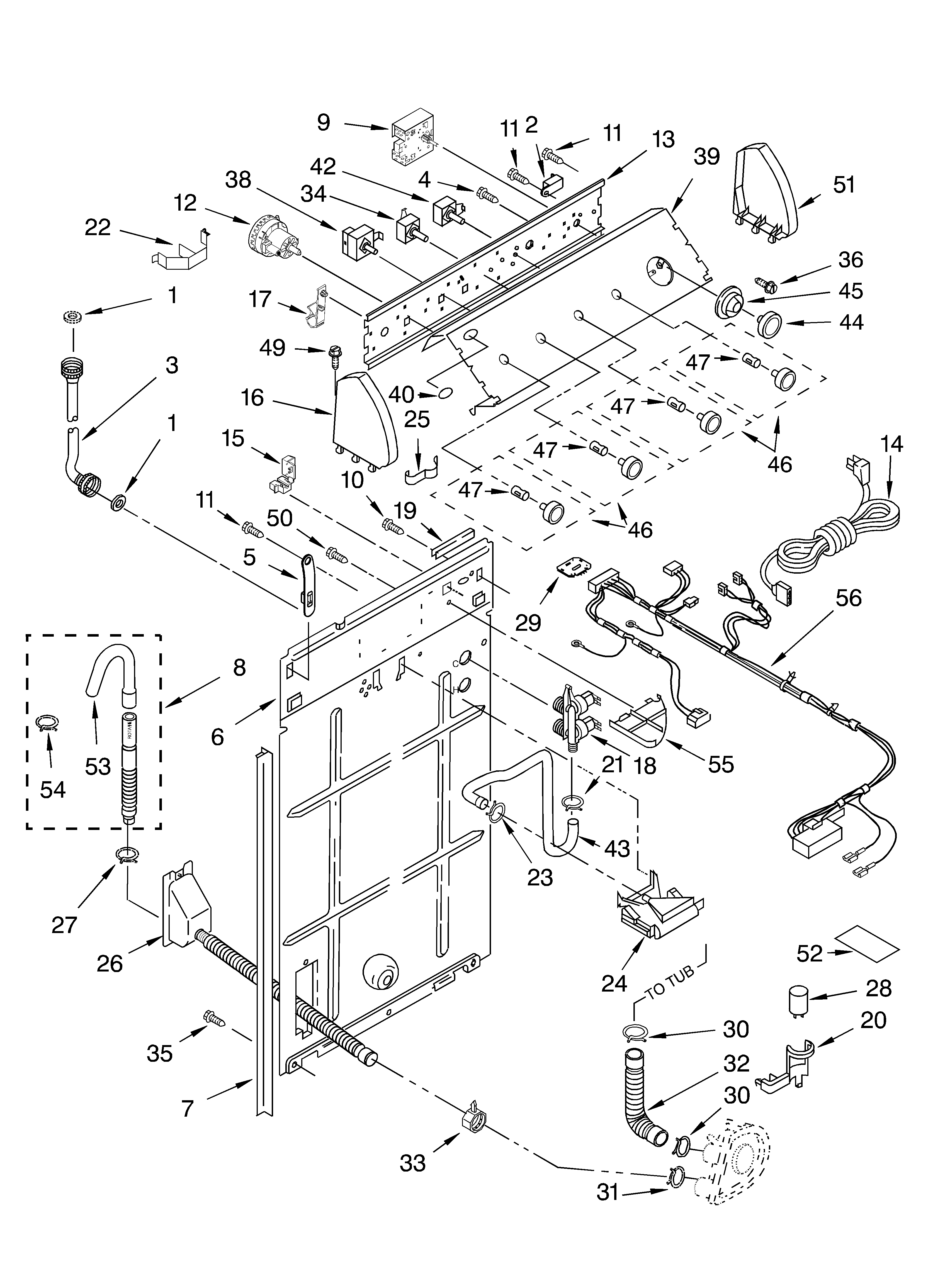 CONTROLS AND REAR PANEL PARTS