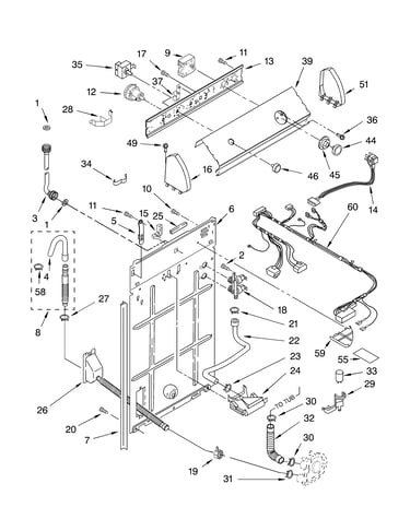 Controls and rear panel parts