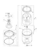 Agitator, basket and tub parts