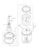 Agitator, basket and tub parts