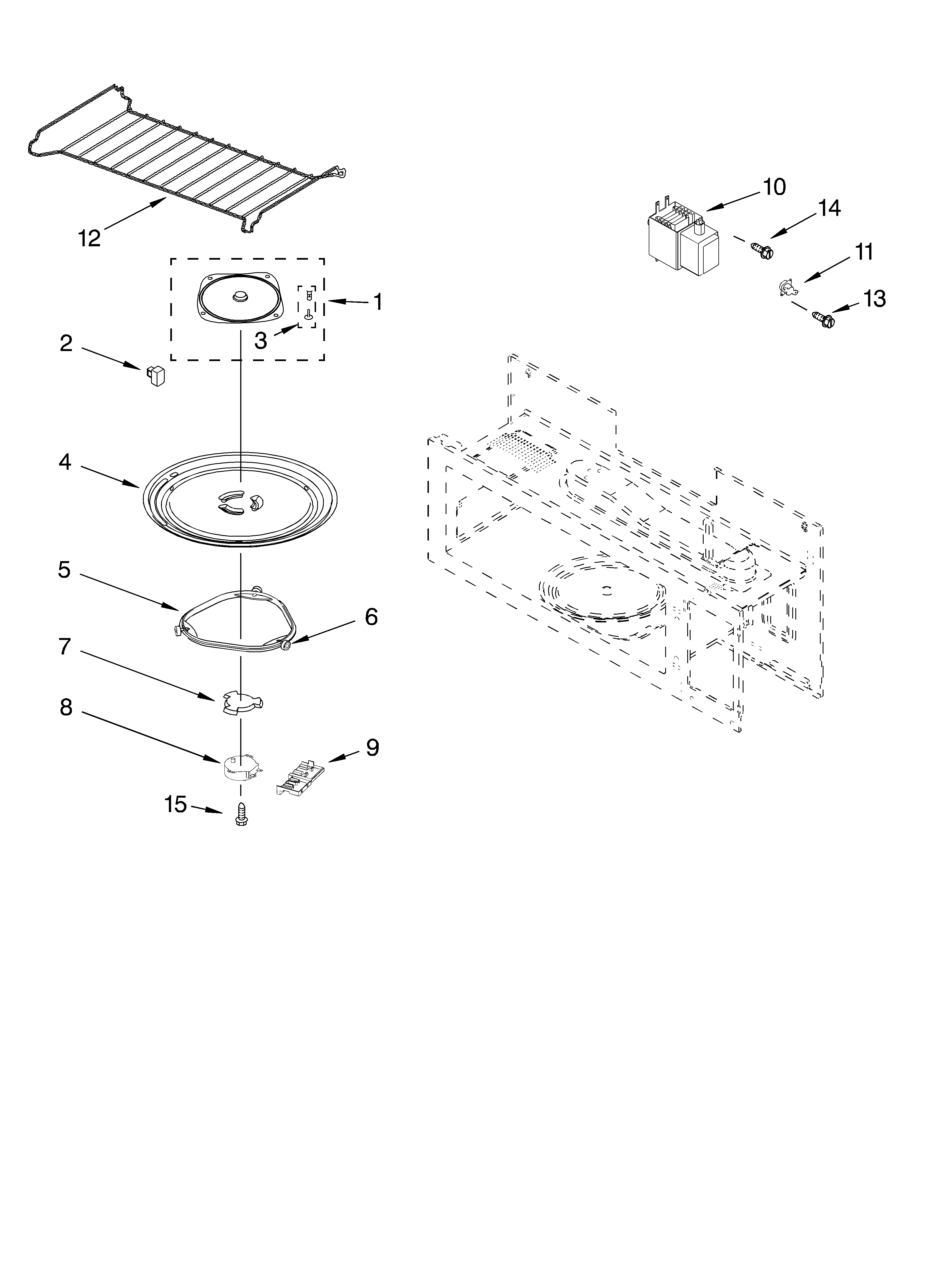 MAGNETRON AND TURNTABLE PARTS