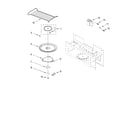 Whirlpool MH1150XMQ0 magnetron and turntable parts diagram