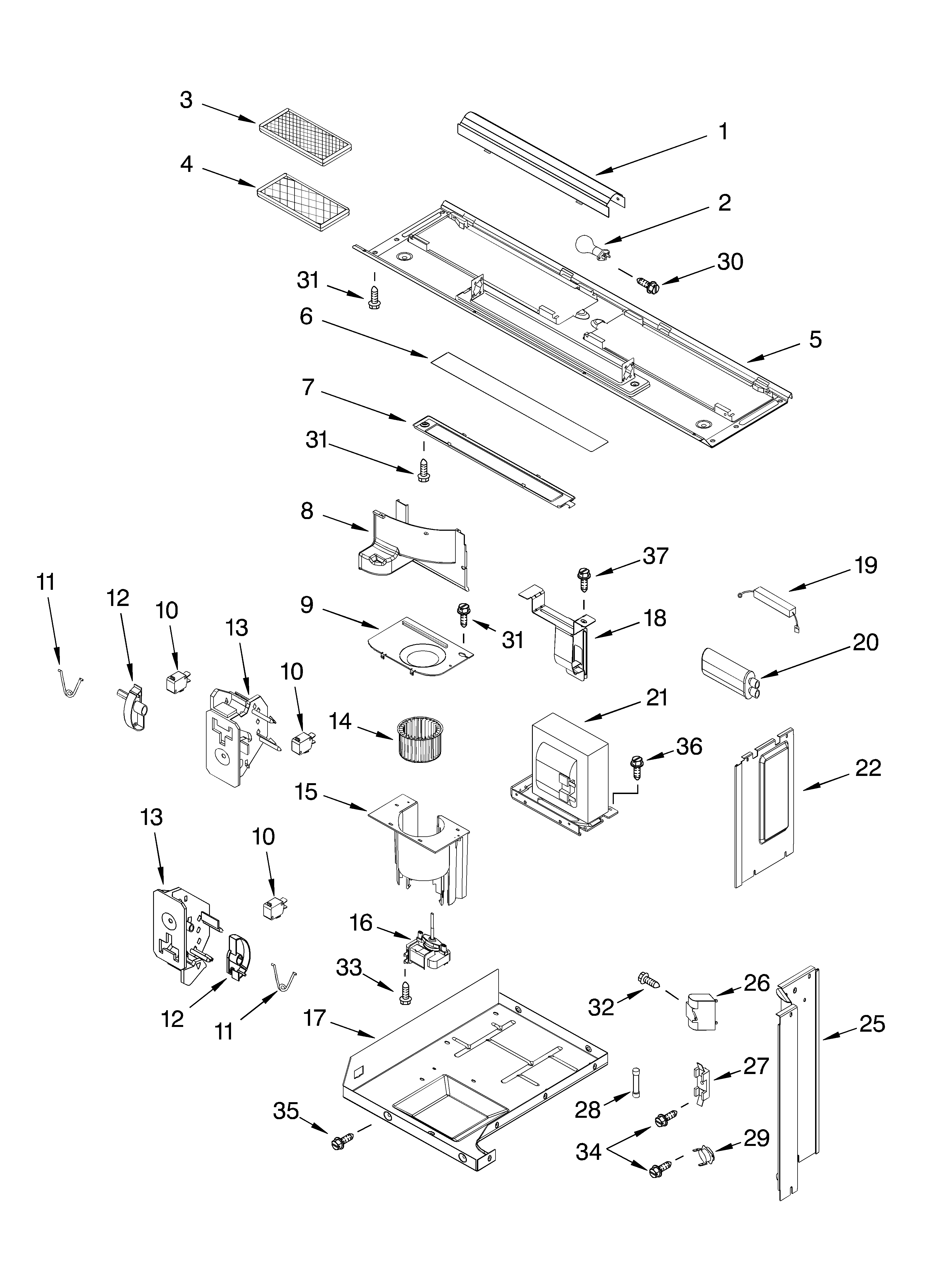 Interior and ventilation parts