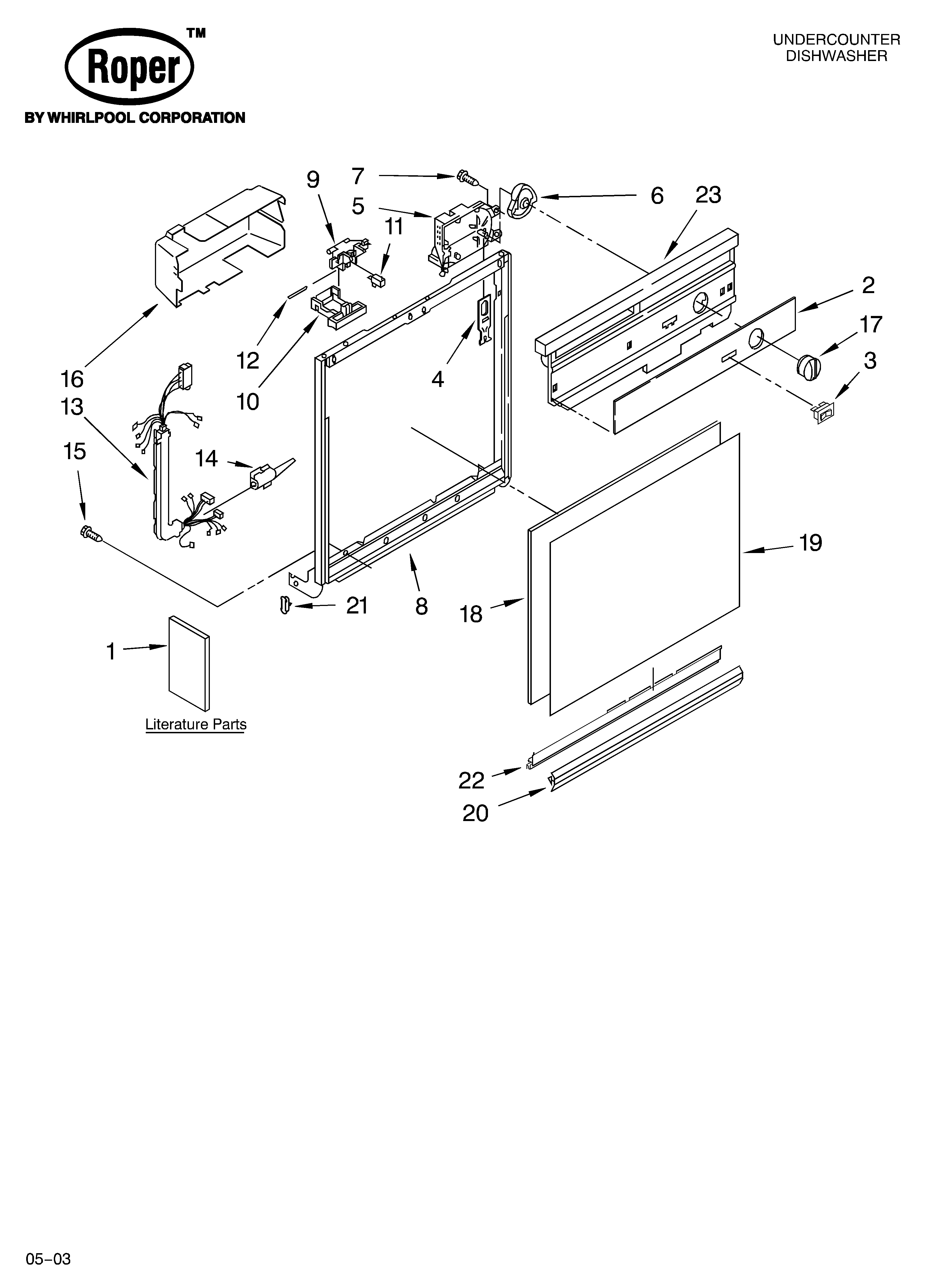 FRAME AND CONSOLE PARTS