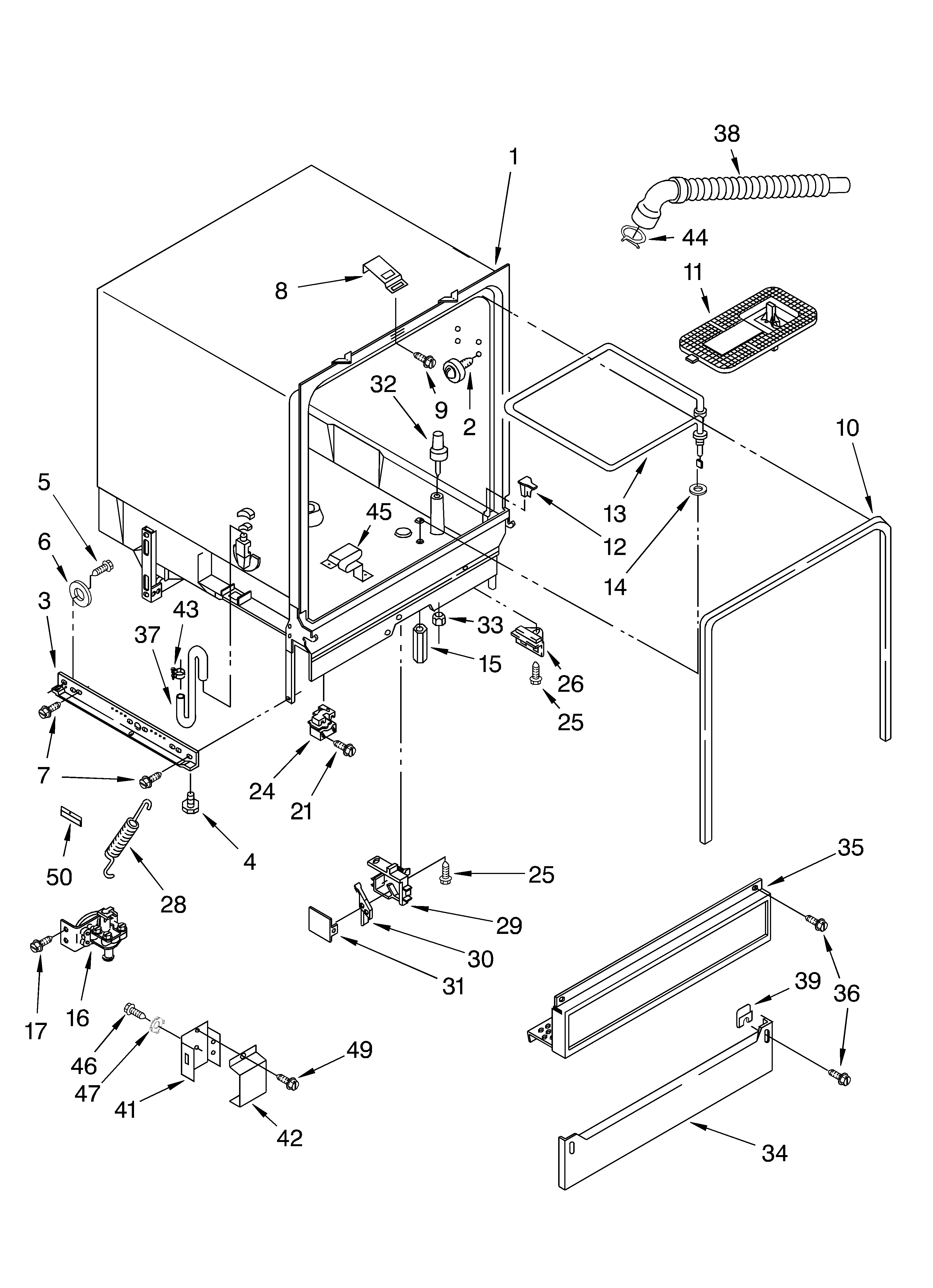 TUB ASSEMBLY PARTS