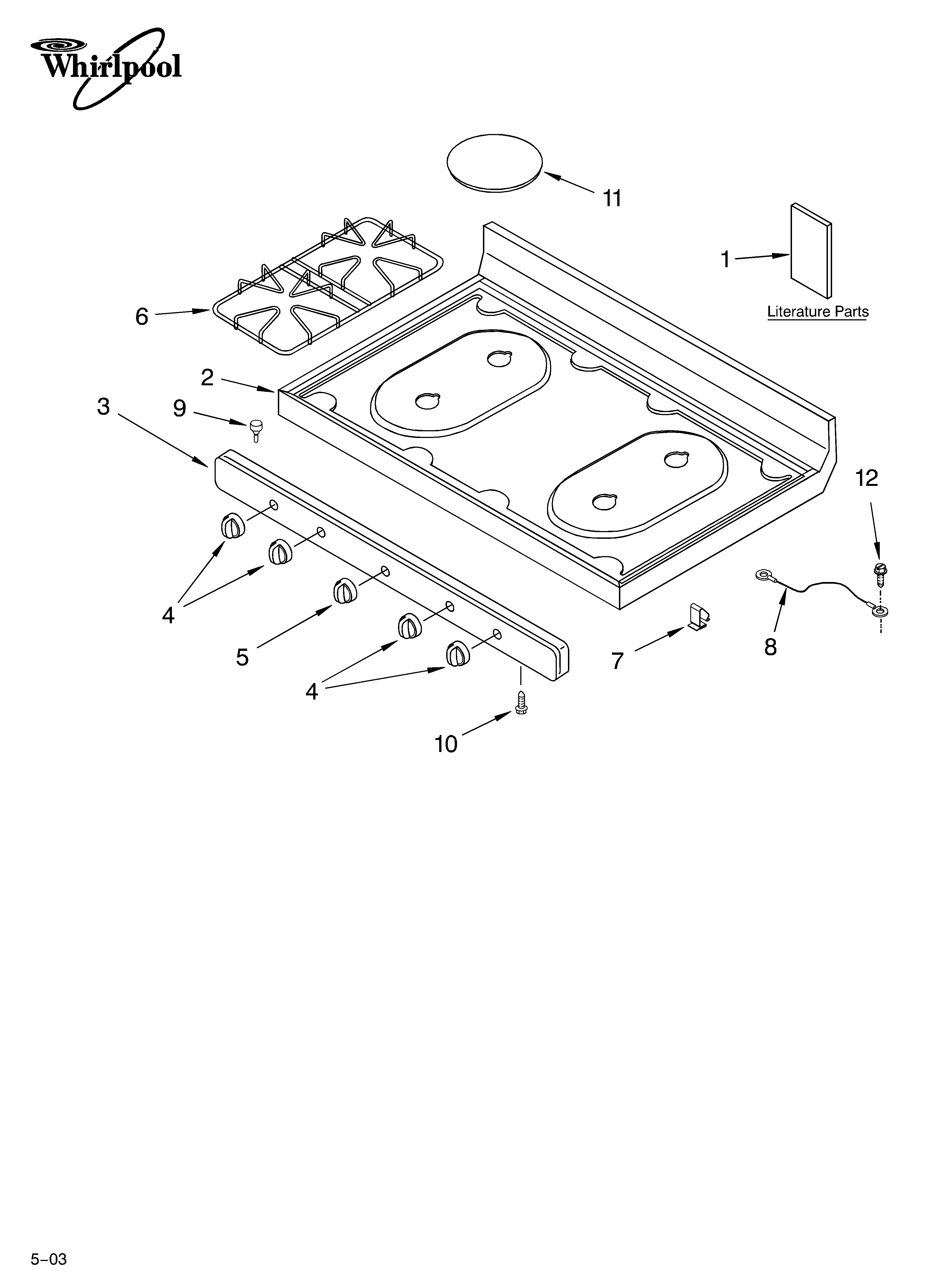 Cooktop parts