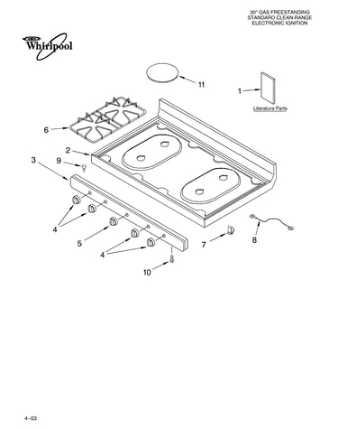 Cooktop parts