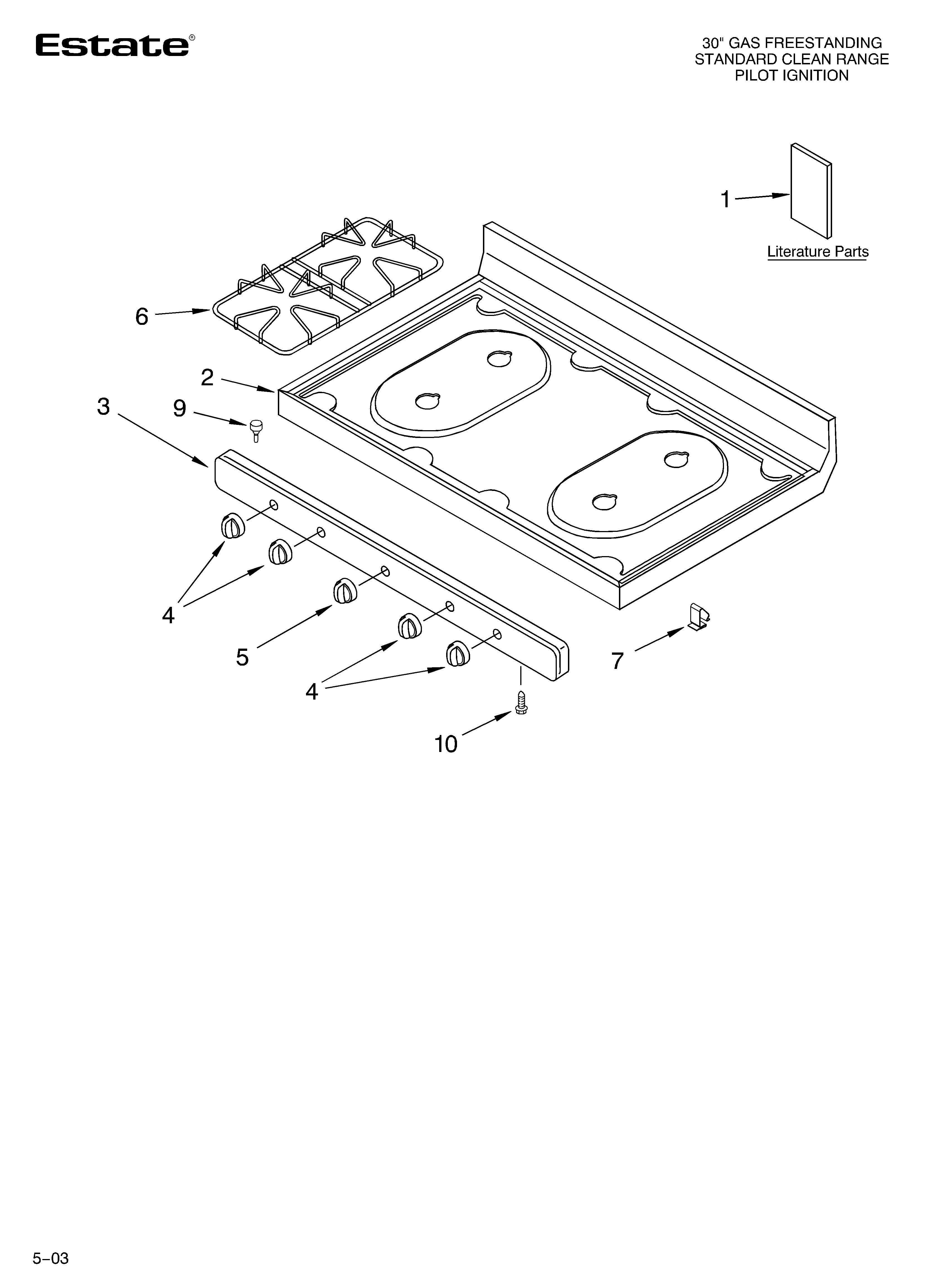 COOKTOP PARTS