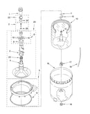 Agitator, basket and tub parts