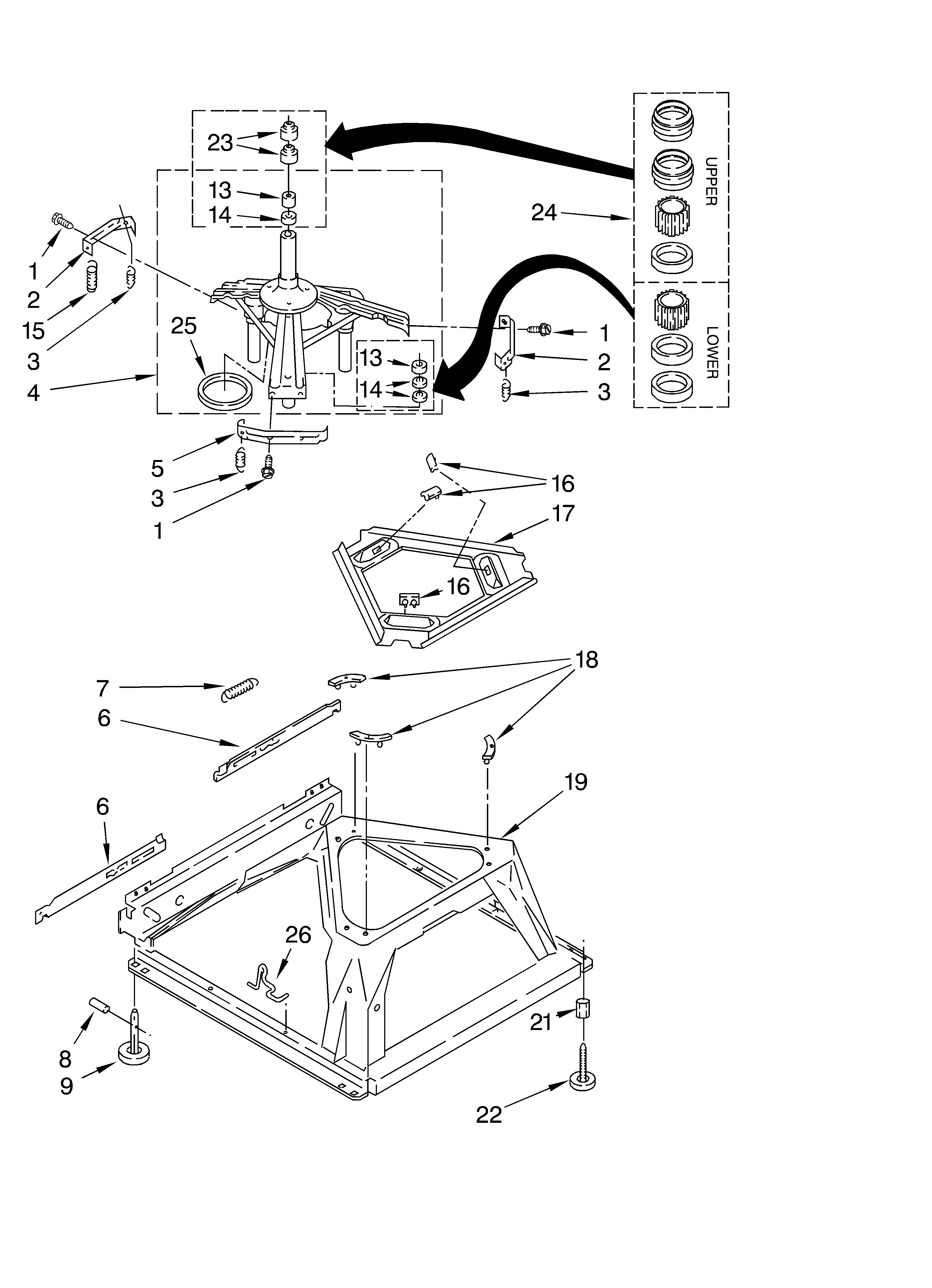 MACHINE BASE PARTS