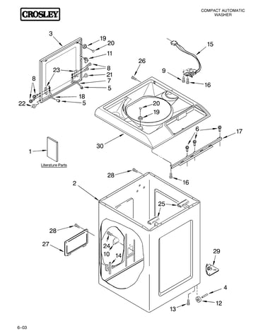 Top and cabinet parts