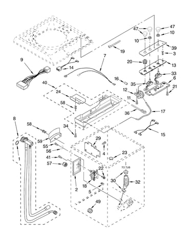 Controls and rear panel parts