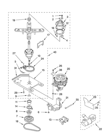 Transmission, motor, and pump parts