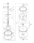 Agitator, basket and tub parts