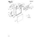 Whirlpool DU850SWLB0 frame and console parts diagram