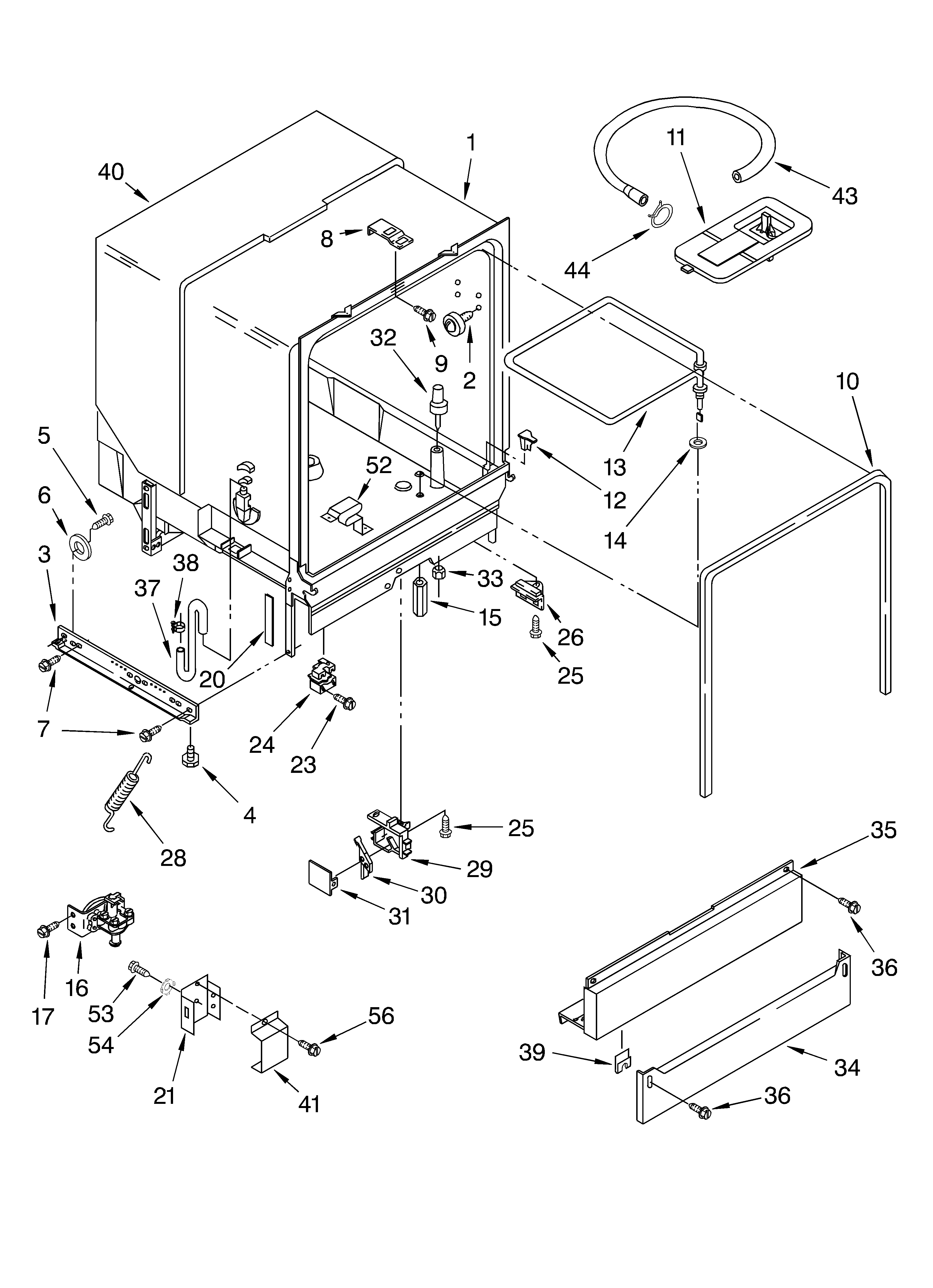 TUB ASSEMBLY PARTS